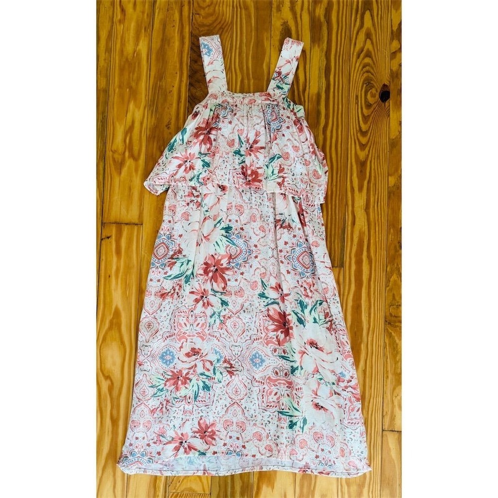 O'Neill Girls XXS Multicolor Floral‎ Sleeveless Summer Dress coconut girl resort